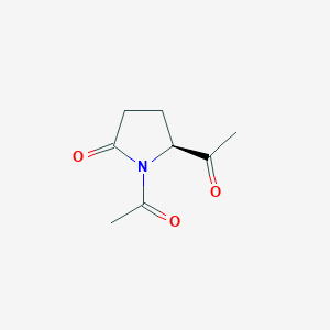 molecular formula C8H11NO3 B12894151 (5S)-1,5-diacetylpyrrolidin-2-one 
