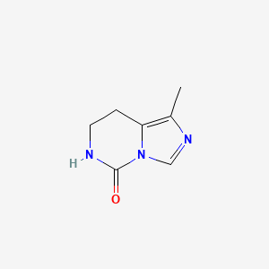 molecular formula C7H9N3O B12894154 1-Methyl-7,8-dihydroimidazo[1,5-c]pyrimidin-5(6H)-one CAS No. 51777-26-5