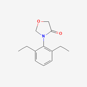 molecular formula C13H17NO2 B12894203 3-(2,6-Diethylphenyl)-1,3-oxazolidin-4-one CAS No. 67979-27-5