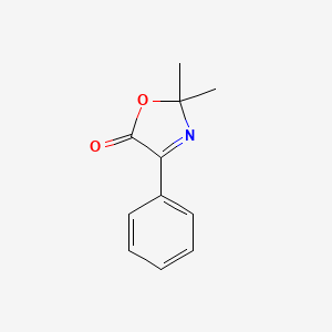 molecular formula C11H11NO2 B12894250 2,2-dimethyl-4-phenyloxazol-5(2H)-one CAS No. 52755-68-7
