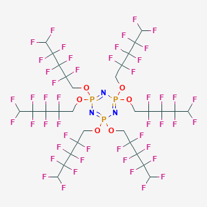 molecular formula C30H18F48N3O6P3 B128943 Hexakis(1H,1H,5H-perfluoropentoxy)phosphazene CAS No. 16059-16-8
