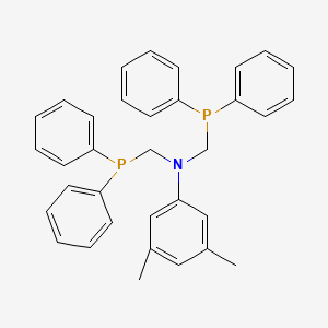 molecular formula C34H33NP2 B12894312 N,N-Bis[(diphenylphosphanyl)methyl]-3,5-dimethylaniline CAS No. 872729-02-7