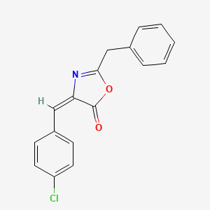 molecular formula C17H12ClNO2 B12894338 2-Benzyl-4-(4-chlorobenzylidene)oxazol-5(4H)-one 