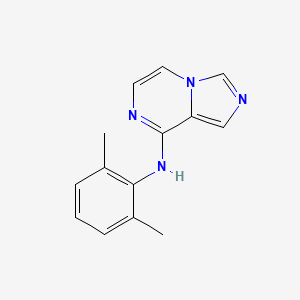 molecular formula C14H14N4 B12894373 N-(2,6-dimethylphenyl)imidazo[1,5-a]pyrazin-8-amine CAS No. 919787-05-6