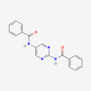 molecular formula C18H14N4O2 B12894395 benzamide, N,N'-2,5-pyrimidinediylbis- CAS No. 139522-11-5