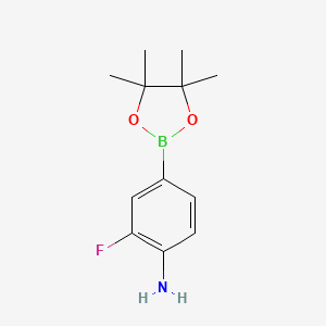 2-Fluoro-4-(4,4,5,5-tetramethyl-1,3,2-dioxaborolan-2-yl)aniline