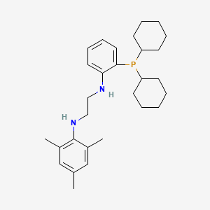 molecular formula C29H43N2P B12894481 N1-(2-(Dicyclohexylphosphino)phenyl)-N2-mesitylethane-1,2-diamine 