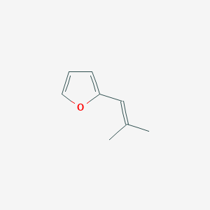 molecular formula C8H10O B12894482 2-(2-Methylprop-1-en-1-yl)furan CAS No. 10504-11-7