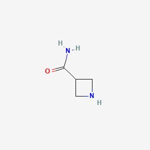 molecular formula C4H8N2O B1289449 Azetidine-3-carboxamide CAS No. 740768-99-4