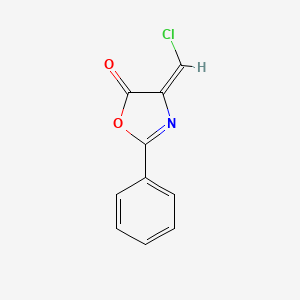 molecular formula C10H6ClNO2 B12894515 (E)-4-(Chloromethylene)-2-phenyloxazol-5(4H)-one 