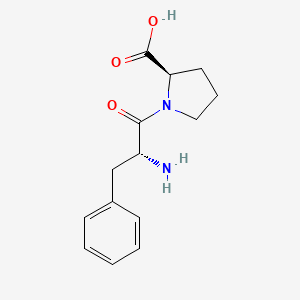 molecular formula C14H18N2O3 B12894539 D-Proline, 1-D-phenylalanyl- CAS No. 793626-82-1