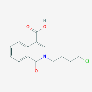 molecular formula C14H14ClNO3 B12894579 2-(4-Chlorobutyl)-1-oxo-1,2-dihydroisoquinoline-4-carboxylic acid CAS No. 112893-27-3