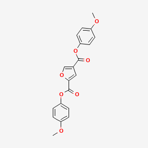 molecular formula C20H16O7 B12894581 Bis(4-methoxyphenyl) furan-2,4-dicarboxylate CAS No. 57467-49-9