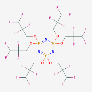 molecular formula C18H18F24N3O6P3 B128946 Hexakis(2,2,3,3-tetrafluoropropoxy)phosphazene CAS No. 58943-98-9