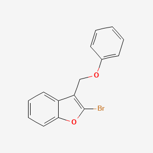 molecular formula C15H11BrO2 B12894602 2-Bromo-3-(phenoxymethyl)benzofuran CAS No. 88879-45-2