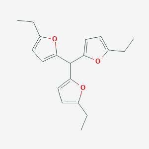 molecular formula C19H22O3 B12894626 Tris(5-ethylfuran-2-yl)methane CAS No. 152407-58-4