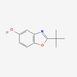molecular formula C11H13NO2 B12894648 2-tert-Butyl-1,3-benzoxazol-5-ol CAS No. 105620-83-5