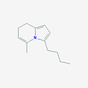 molecular formula C13H19N B12894674 3-Butyl-5-methyl-7,8-dihydroindolizine CAS No. 211866-39-6