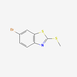 molecular formula C8H6BrNS2 B1289472 6-Bromo-2-(methylthio)benzo[d]thiazole CAS No. 474966-97-7