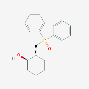 molecular formula C19H23O2P B12894735 ((Trans-2-hydroxycyclohexyl)methyl)diphenylphosphine oxide 
