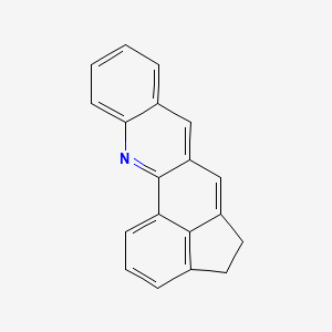 molecular formula C19H13N B12894739 Indeno(1,7-bc)acridine, 4,5-dihydro- CAS No. 38710-01-9