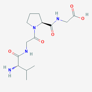 molecular formula C14H24N4O5 B12894770 L-Valylglycyl-L-prolylglycine CAS No. 243647-58-7