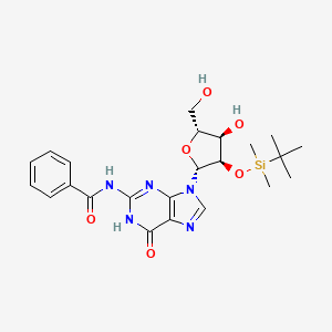 molecular formula C23H31N5O6Si B12894850 N-Benzoyl-2'-O-[tert-butyl(dimethyl)silyl]guanosine CAS No. 72409-43-9