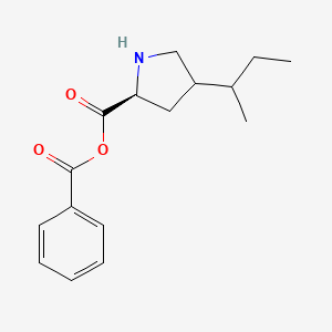 molecular formula C16H21NO3 B12894868 Benzoic (2S)-4-(sec-butyl)pyrrolidine-2-carboxylic anhydride 