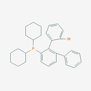 molecular formula C30H34BrP B12894884 [2-(2-bromophenyl)-3-phenylphenyl]-dicyclohexylphosphane 