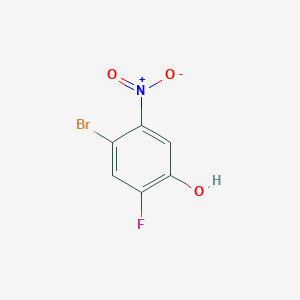 molecular formula C6H3BrFNO3 B1289493 4-Bromo-2-fluoro-5-nitrophenol CAS No. 661463-12-3