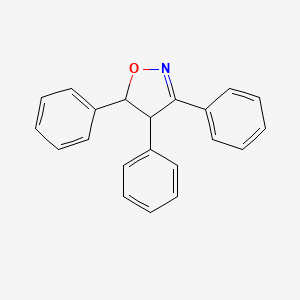 molecular formula C21H17NO B12894933 3,4,5-Triphenyl-4,5-dihydroisoxazole CAS No. 14659-67-7