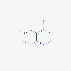 molecular formula C9H5BrFN B1289494 4-Bromo-6-fluoroquinoline CAS No. 661463-17-8
