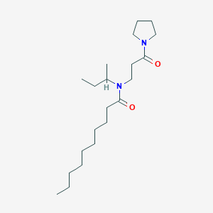 molecular formula C21H40N2O2 B12894951 N-(Butan-2-yl)-N-[3-oxo-3-(pyrrolidin-1-yl)propyl]decanamide CAS No. 920529-37-9