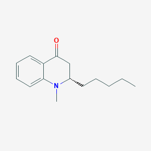 molecular formula C15H21NO B12894953 (2S)-1-Methyl-2-pentyl-2,3-dihydroquinolin-4(1H)-one CAS No. 833453-91-1
