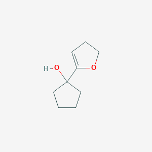 molecular formula C9H14O2 B12895006 Cyclopentanol, 1-(4,5-dihydro-2-furanyl)- CAS No. 129529-77-7