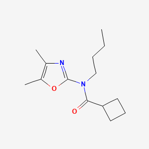 molecular formula C14H22N2O2 B12895056 N-Butyl-N-(4,5-dimethyl-1,3-oxazol-2-yl)cyclobutanecarboxamide CAS No. 57068-38-9