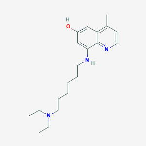 molecular formula C20H31N3O B12895079 8-((6-(Diethylamino)hexyl)amino)-4-methylquinolin-6-ol CAS No. 95237-14-2