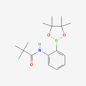 2,2-dimethyl-N-[2-(4,4,5,5-tetramethyl-1,3,2-dioxaborolan-2-yl)phenyl]propanamide