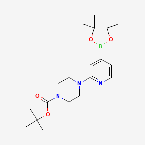 tert-Butyl 4-(4-(4,4,5,5-tetramethyl-1,3,2-dioxaborolan-2-yl)pyridin-2-yl)piperazine-1-carboxylate