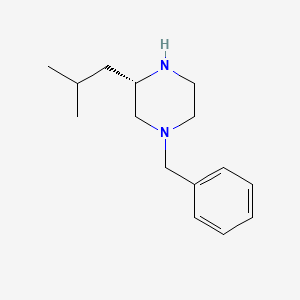 molecular formula C15H24N2 B1289518 (S)-1-Benzyl-3-isobutylpiperazine CAS No. 444892-03-9