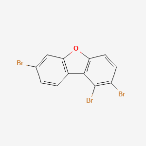 molecular formula C12H5Br3O B12895217 1,2,7-Tribromo-dibenzofuran CAS No. 617707-37-6