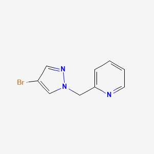 molecular formula C9H8BrN3 B1289529 2-((4-Bromo-1H-pyrazol-1-yl)methyl)pyridine CAS No. 850349-20-1