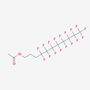 molecular formula C13H9F17O2 B128953 1H,1H,2H,2H,3H,3H-Perfluoroundecyl acetate CAS No. 150225-00-6