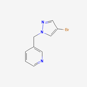 molecular formula C9H8BrN3 B1289530 3-((4-Bromo-1H-pyrazol-1-yl)methyl)pyridine CAS No. 850349-24-5