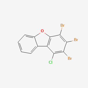 molecular formula C12H4Br3ClO B12895327 2,3,4-Tribromo-1-chlorodibenzo[b,d]furan 