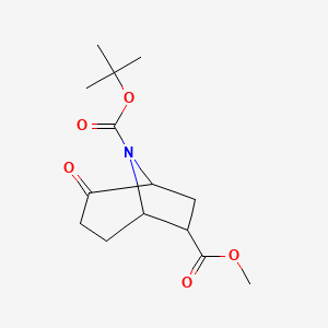 8-N-Boc 2-oxo-8-azabicyclo[3.2.1]octane-6-carboxylic acid methyl ester