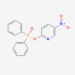 molecular formula C17H13N2O4P B12895455 5-Nitropyridin-2-yl diphenylphosphinate CAS No. 80944-63-4