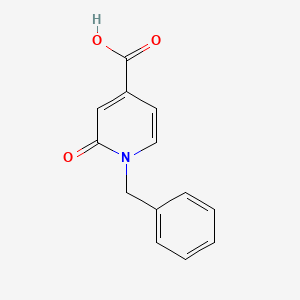 molecular formula C13H11NO3 B1289547 1-Benzyl-2-oxo-1,2-dihydropyridine-4-carboxylic acid CAS No. 63987-74-6