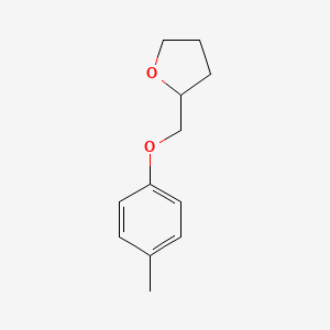 molecular formula C12H16O2 B12895536 Furan, tetrahydro-2-[(4-methylphenoxy)methyl]- CAS No. 828254-77-9