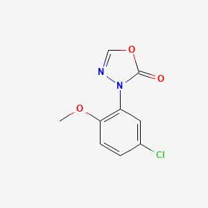 molecular formula C9H7ClN2O3 B12895559 3-(5-Chloro-2-methoxyphenyl)-1,3,4-oxadiazol-2(3H)-one CAS No. 64890-66-0